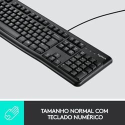 Kit Teclado e Mouse Logitech MK120 Preto — foto 3