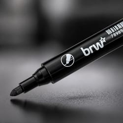 Marcador Permanente BRW Preto — foto 3