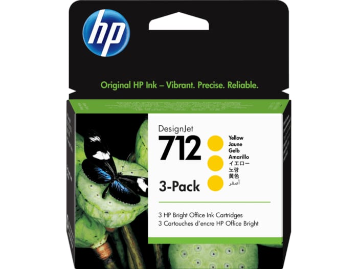 Pack Cartucho de Tinta c/ 3 UN HP 711 Orginal Amarelo 3 UN 3X29ML