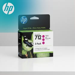 Pack Cartucho de Tinta c/ 3 UN HP 712 Orginal Magenta 3 UN 3X29ML — foto 3