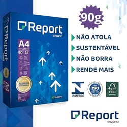 Papel A4 90GR. Report Super PCT/500 Branco — foto 2