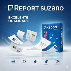 Papel A4 90GR. Report Super PCT/500 Branco — foto 3