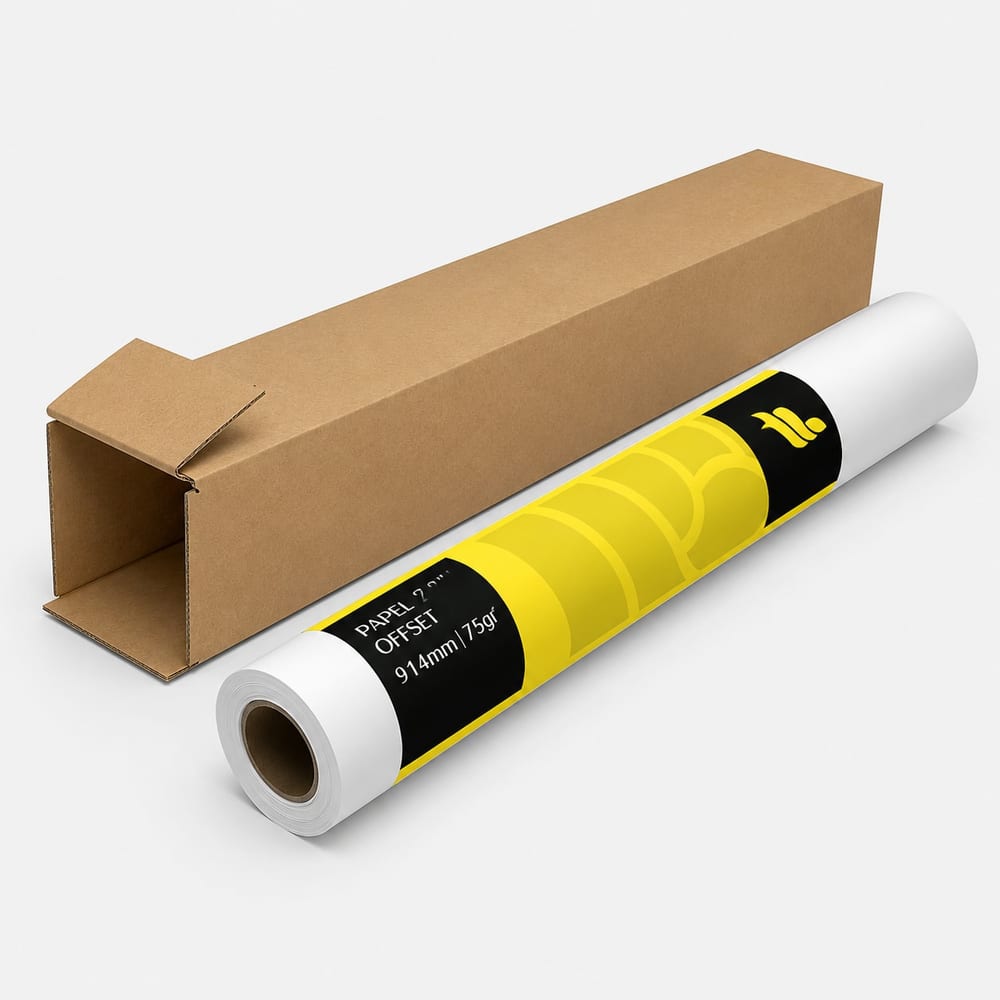 Papel Base Plotter 75G/M2 914X50 02POLEGA
