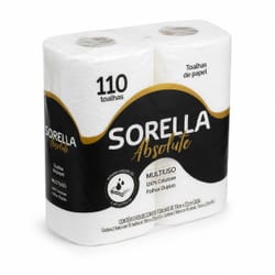 Fardo Papel Toalha Sorella F. Dupla Absolute 55T 19X22CM — foto 2