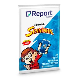 Papel Senninha A4 Branco PCT com 100 — foto 1