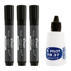 Pincel Atomico Pilot Duplo Traco 1100-P Preto — foto 4