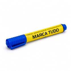 Pincel Marcador Permanente Marca Tudo Azul 5MM DP. 9612-Az - Marip — foto 1