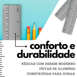 Regua de Aluminio 30 CM — foto 2