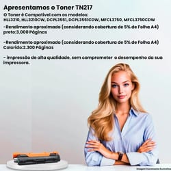 Toner Compativel Brother TN217 Azul Univ — foto 5