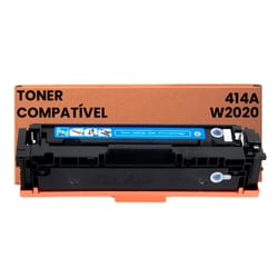Toner Compatível HP W2021A 414A Ciano com Chip Premium — foto 1