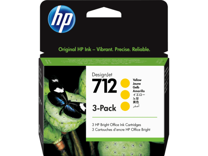 PACK CARTUCHO DE TINTA C/ 3 UN HP 711 ORGINAL AMARELO 3 UN 3X29ML
