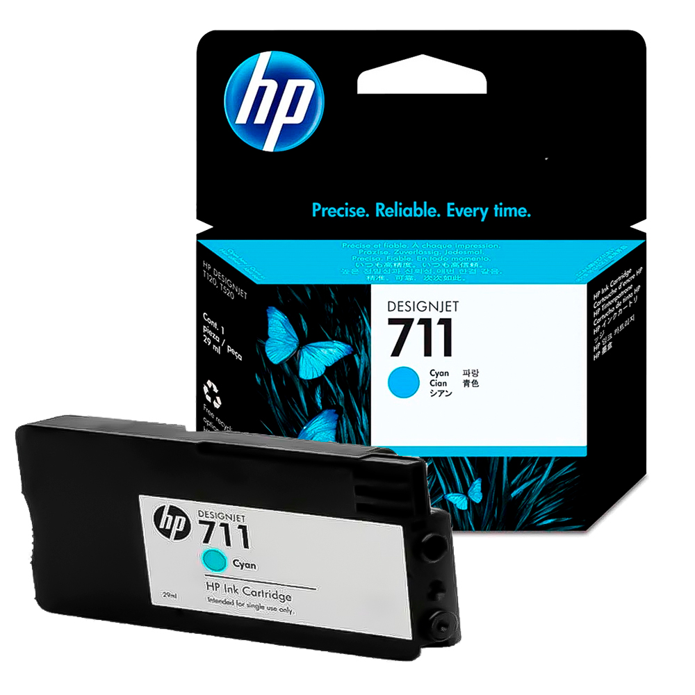 PACK CARTUCHO DE TINTA C/ 3 UN HP 711 ORGINAL AZUL 3 UN 3X29ML