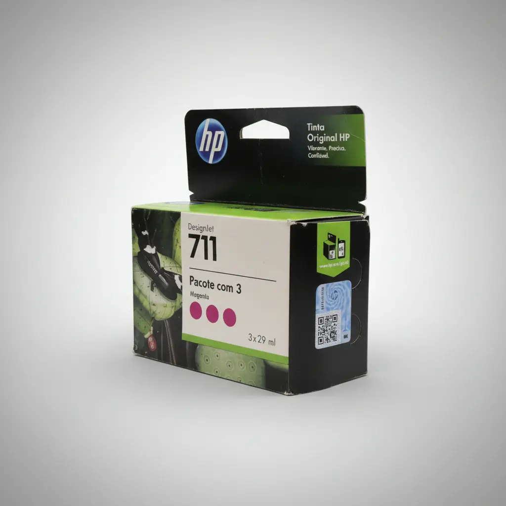 PACK CARTUCHO DE TINTA C/ 3 UN HP 711 ORGINAL MAGENTA 3 UN 3X29ML