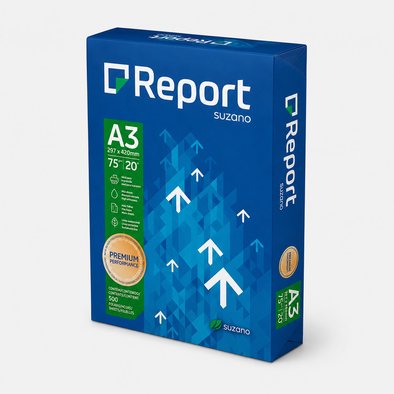 PAPEL A3 75GR. BRANCO REPORT PCT/500