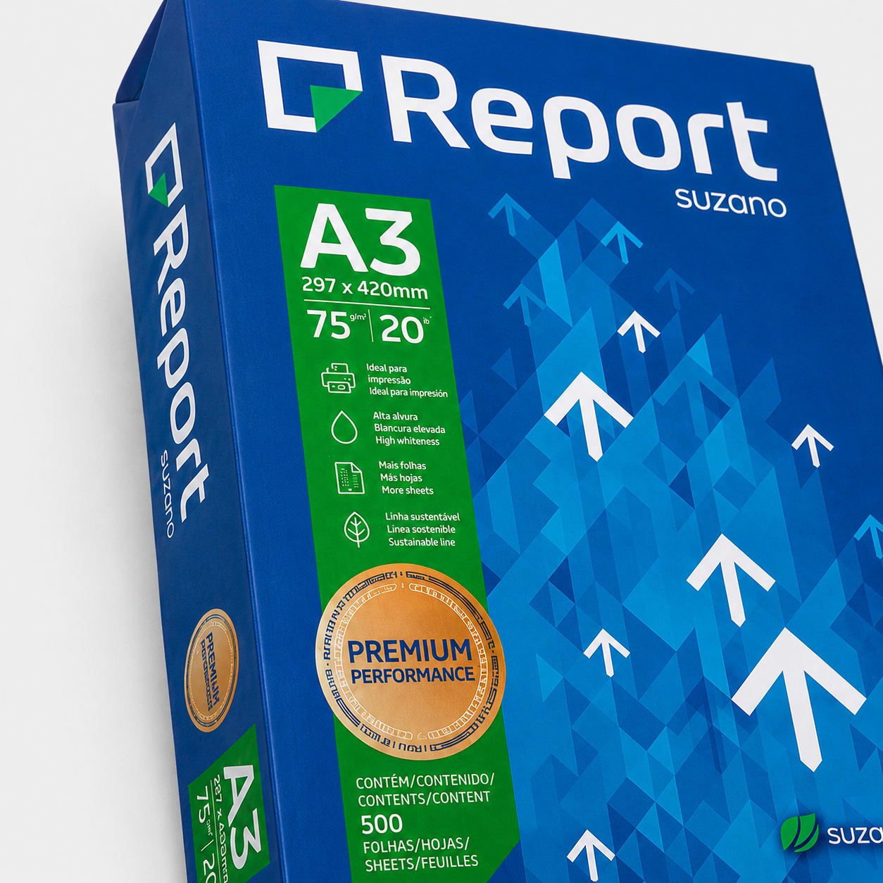 PAPEL A3 75GR. BRANCO REPORT PCT/500