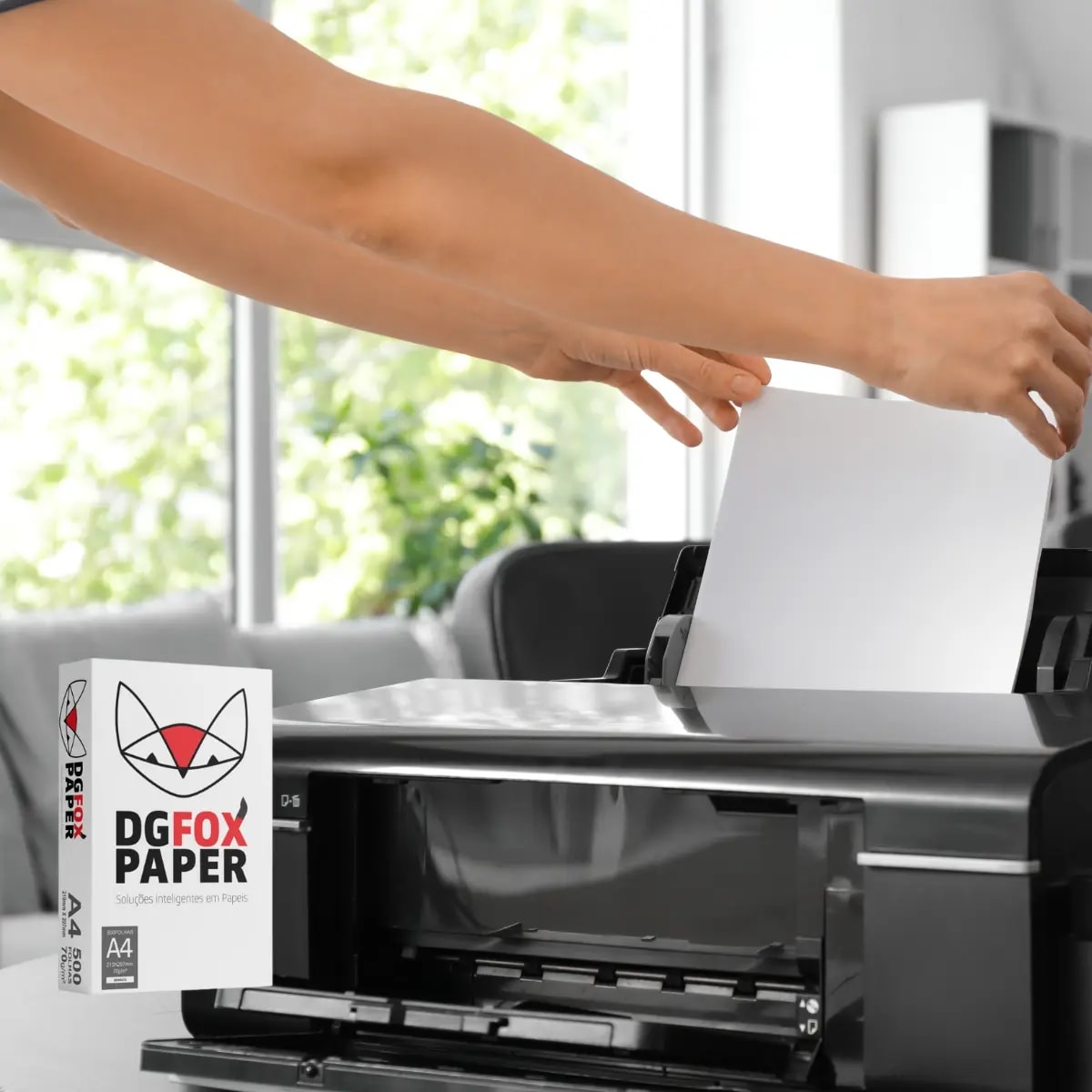 PAPEL A4 70 GR DGFOX PCT/500 FOLHAS