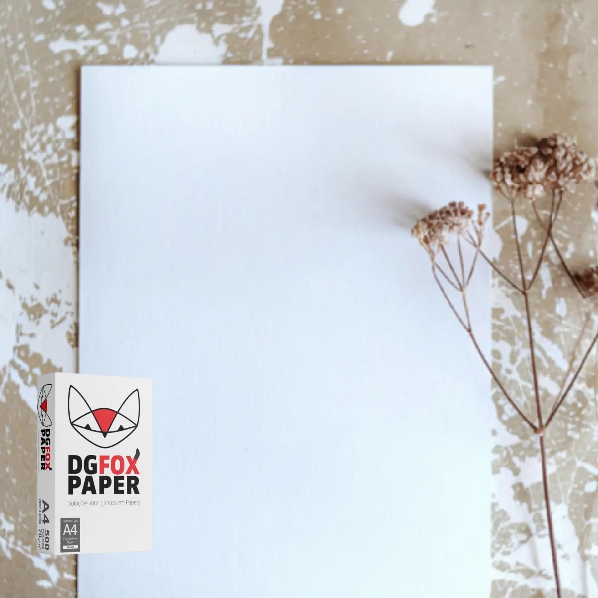 PAPEL A4 70 GR DGFOX PCT/500 FOLHAS