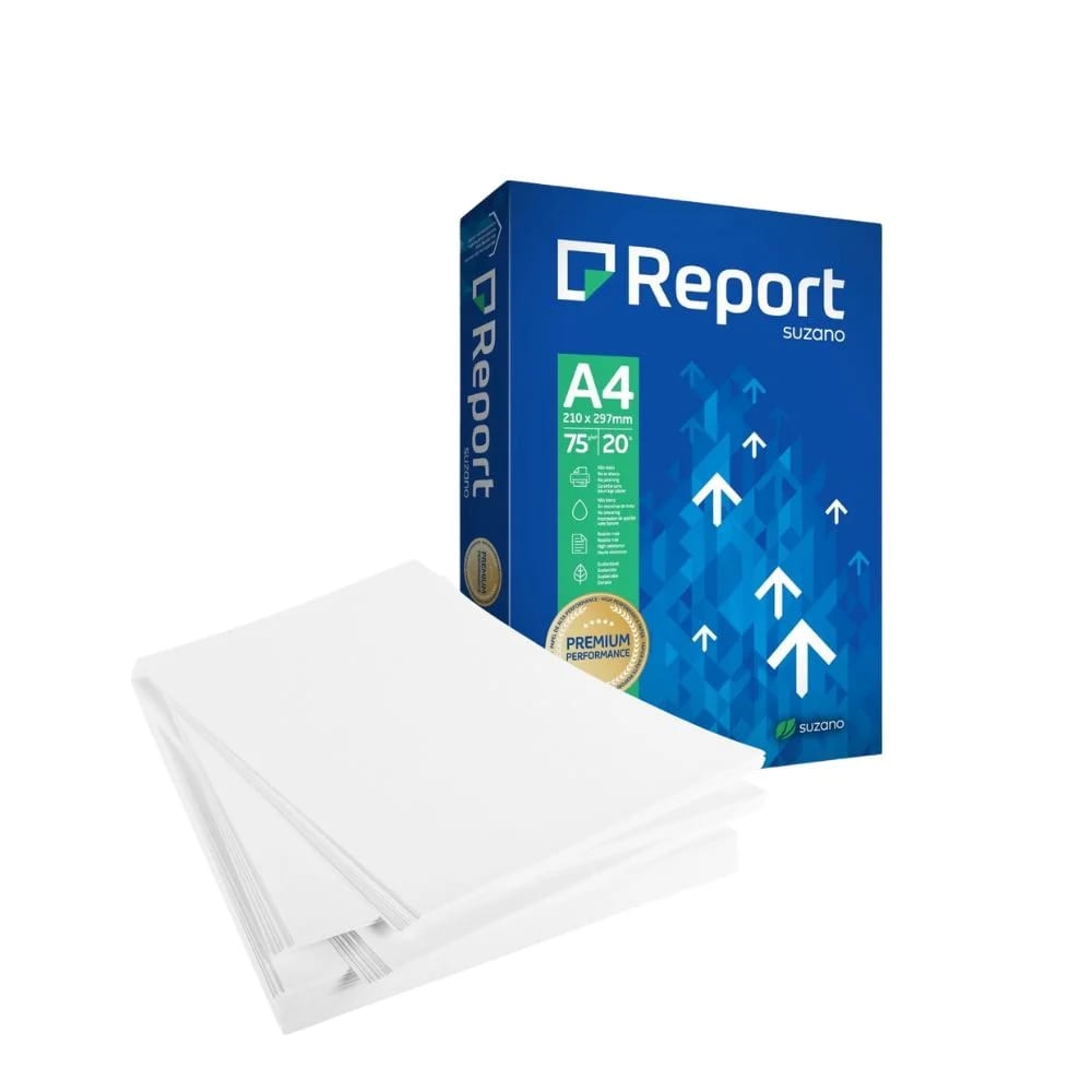 PAPEL A4 75 GR REPORT PCT/500 FOLHAS