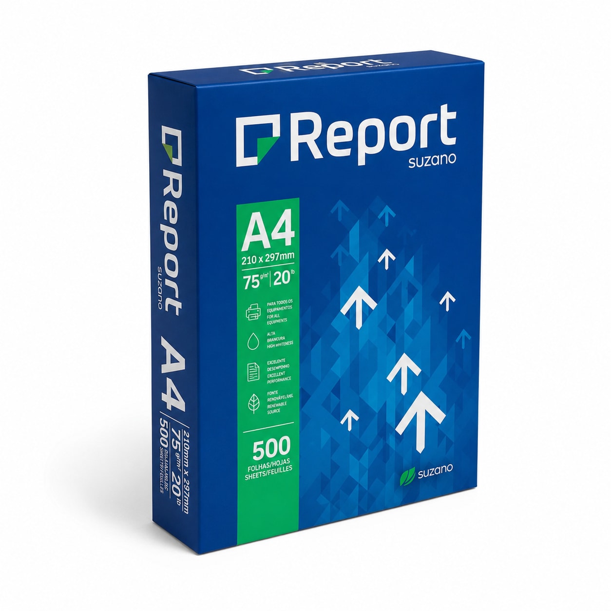 PAPEL A4 75 GR REPORT PCT/500 FOLHAS