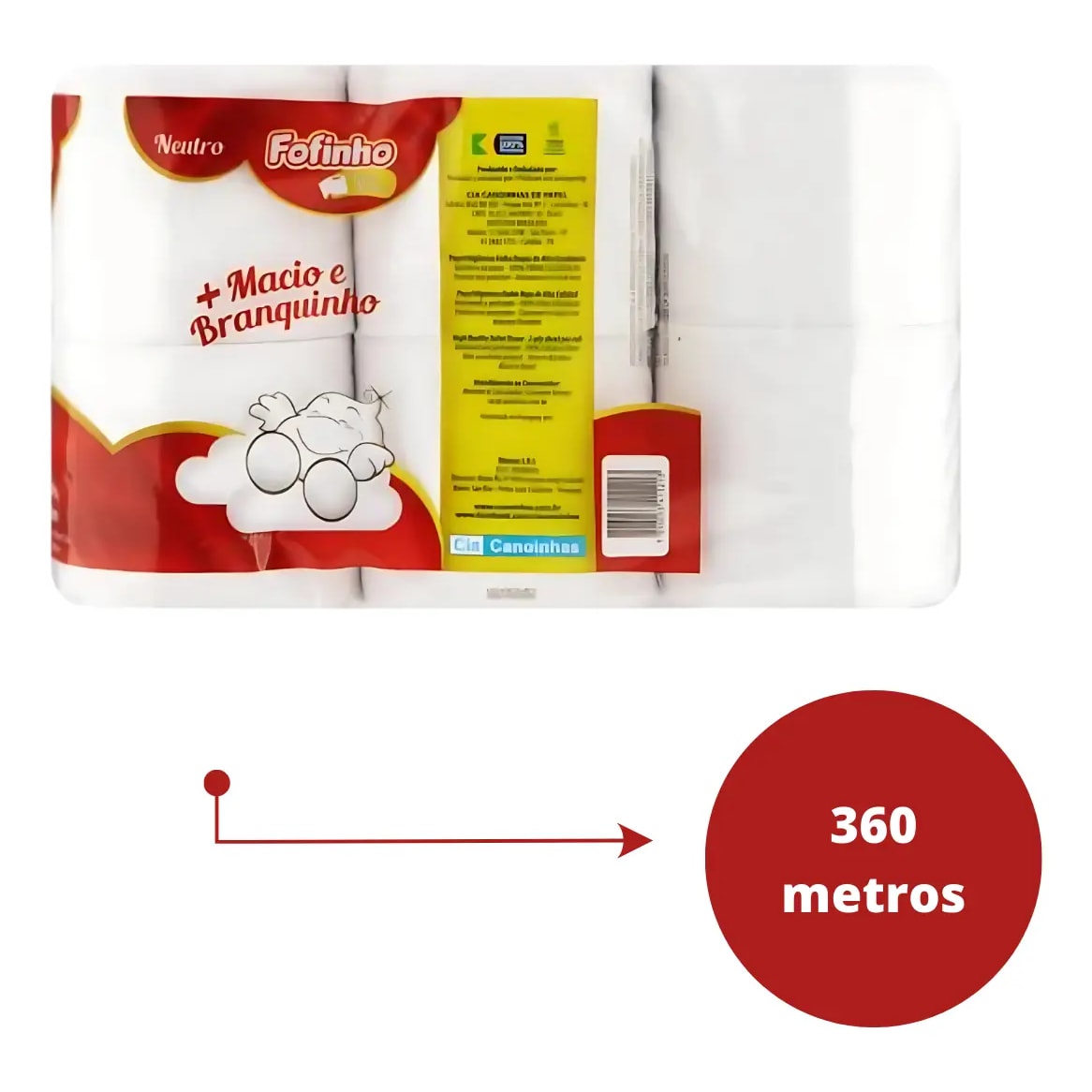 PAPEL HIGIENICO FOFINHO F.DUPLA NEUTRO 30M C/12