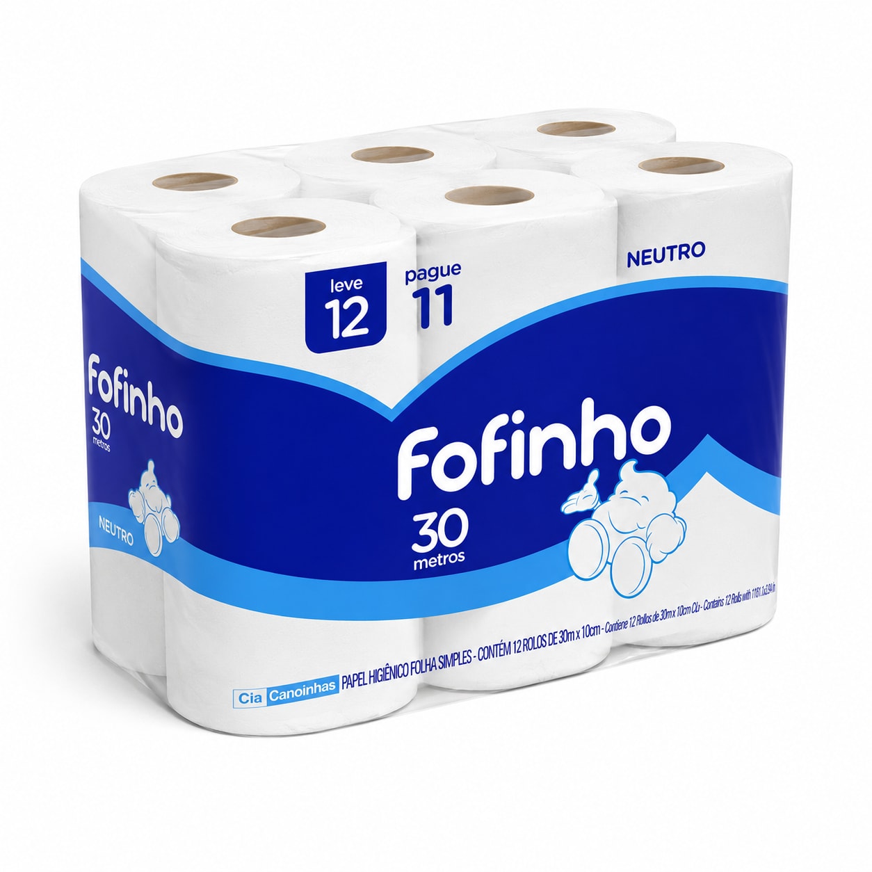 PAPEL HIGIENICO FOFINHO F.SIMPLES 30M C/12