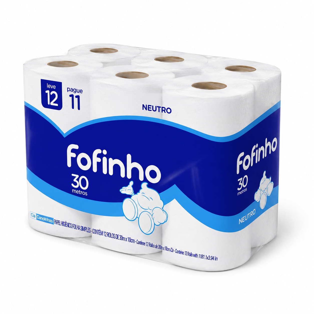 PAPEL HIGIENICO FOFINHO F.SIMPLES 30M C/12