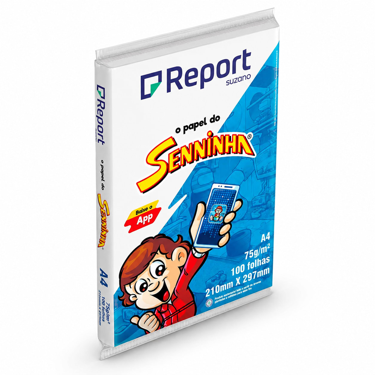 PAPEL SENNINHA A4 BRANCO PCT COM 100