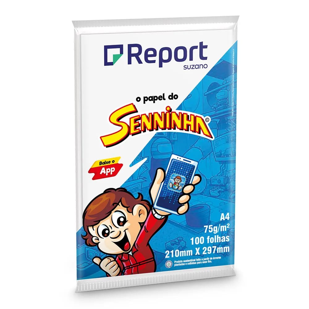 PAPEL SENNINHA A4 BRANCO PCT COM 100