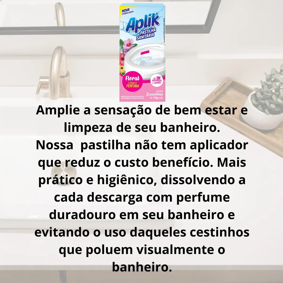 Pastilha Adesiva Aplik Floral CX 3UN