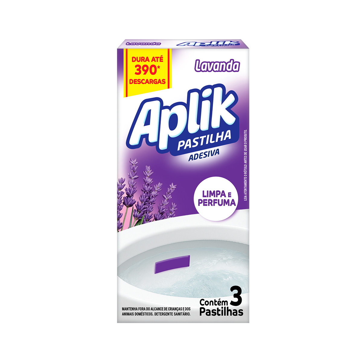 PASTILHA ADESIVA APLIK LAVANDA CX 3UN