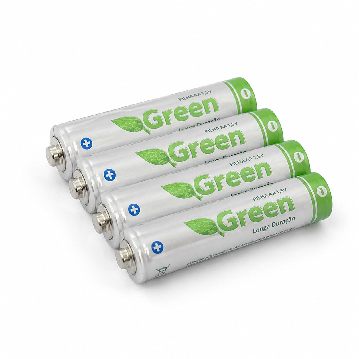 PILHA ALCALINA AA GREEN R06P C/ 4 UNIDADES CHIP SC