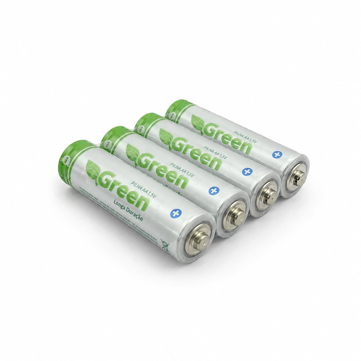PILHA ALCALINA AA GREEN R06P C/ 4 UNIDADES CHIP SC