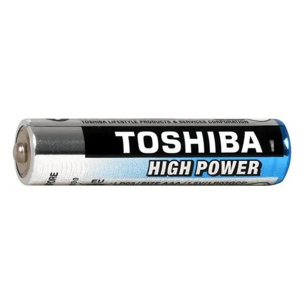 PILHA ALCALINA AAA LR03GCP C/ 2 UNIDADES TOSHIBA