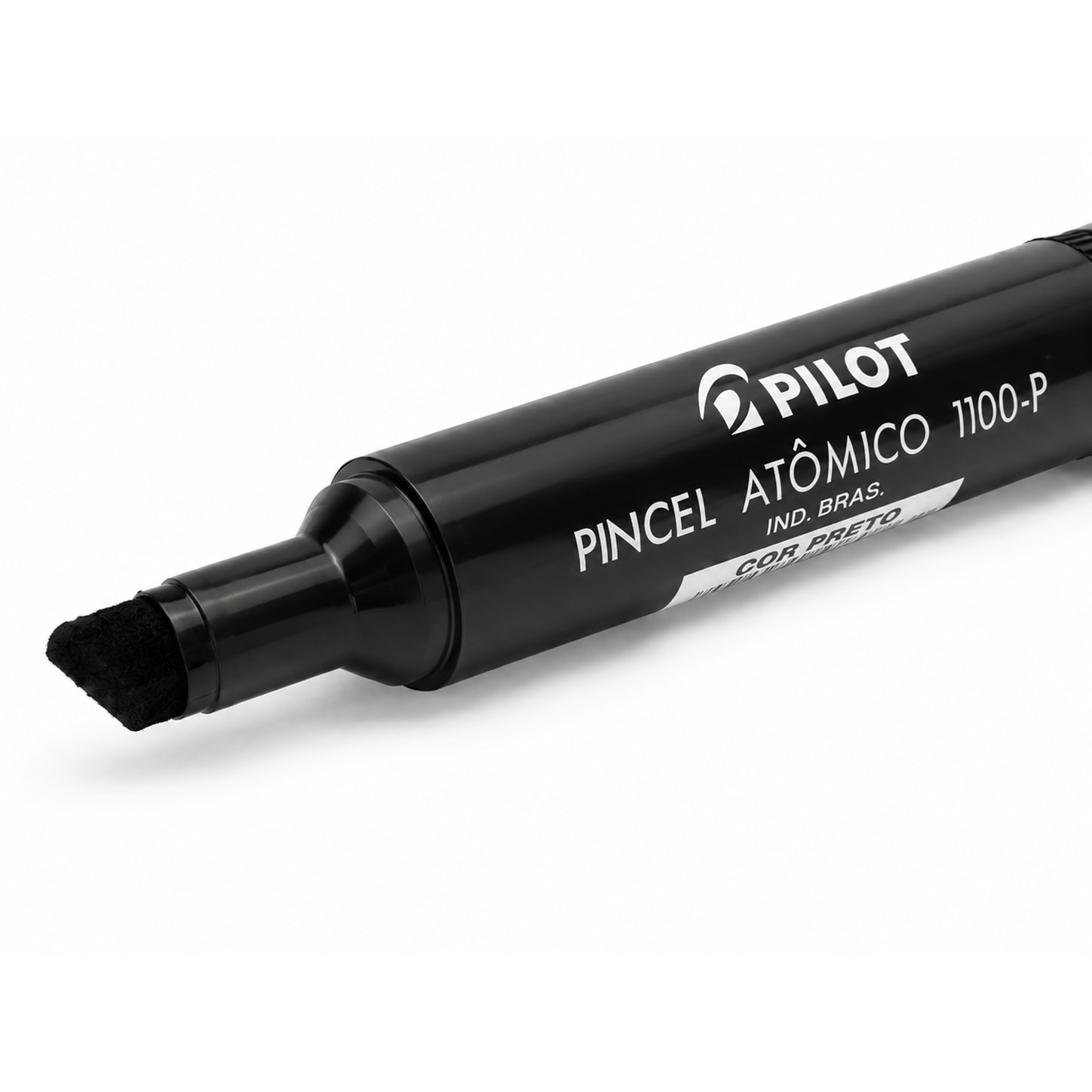 PINCEL MARCADOR PERMANENTE PRETO ANATOMICO PRETO RECARREGAVEL