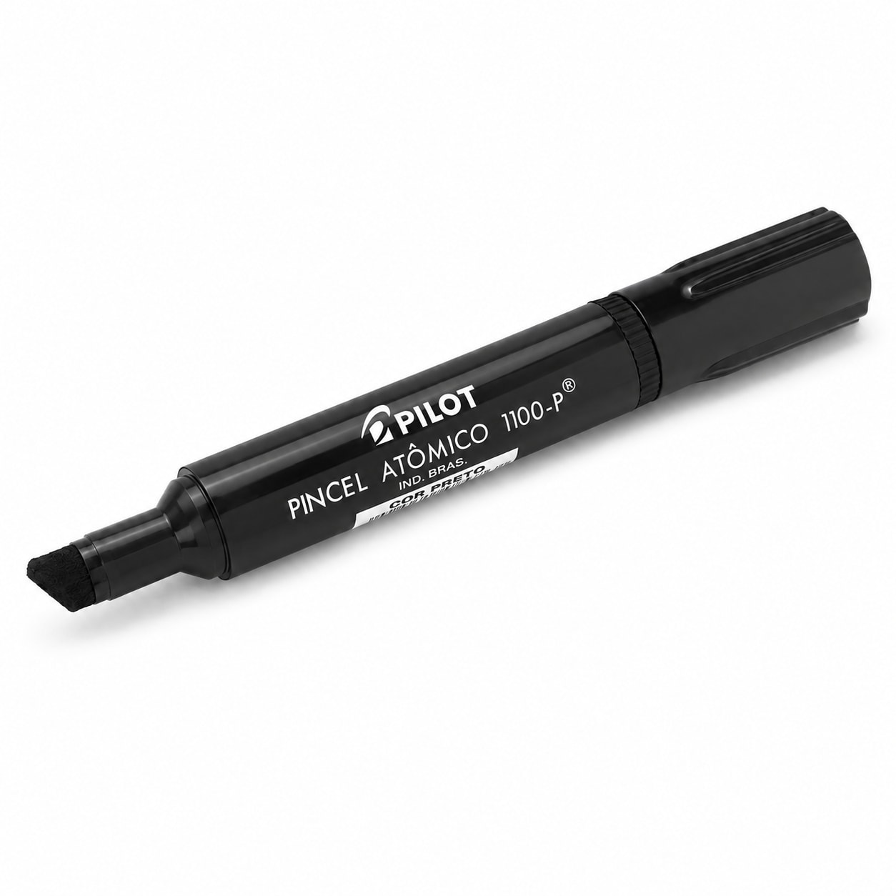 PINCEL MARCADOR PERMANENTE PRETO ANATOMICO PRETO RECARREGAVEL