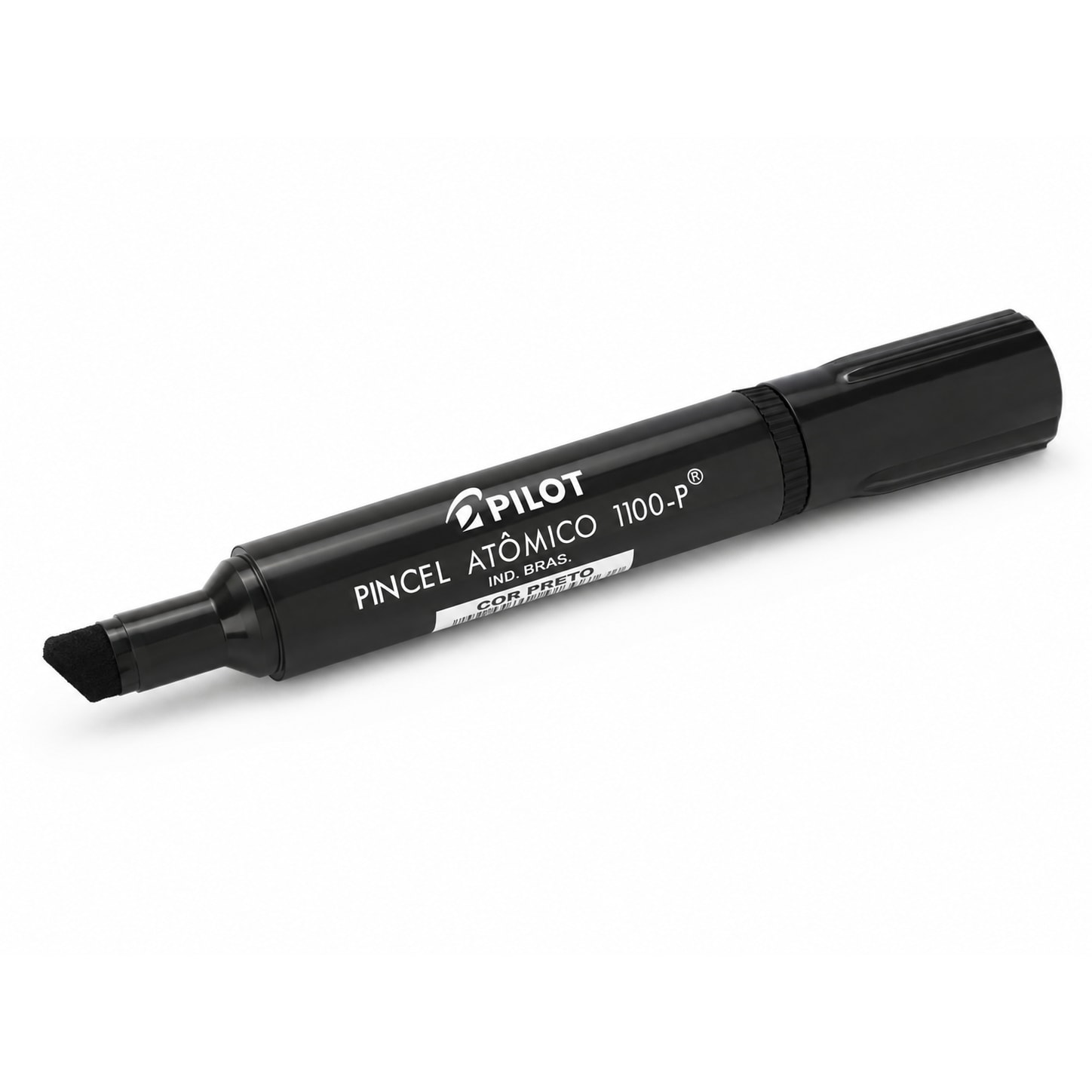PINCEL MARCADOR PERMANENTE PRETO ANATOMICO PRETO RECARREGAVEL