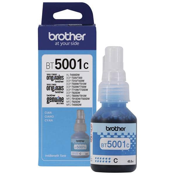 REFIL BROTHER BT5001C ORIGINAL AZUL 48,8ML