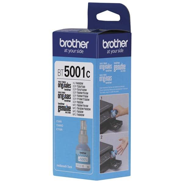 REFIL BROTHER BT5001C ORIGINAL AZUL 48,8ML