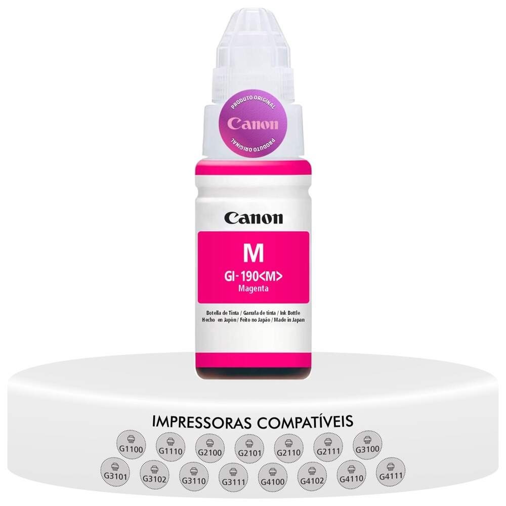 REFIL CANON GL190 ORIGINAL MAGENTA 70ML