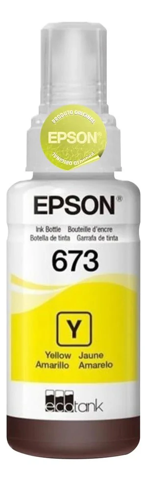 REFIL COMPATIVEL EPSON UNI. 664 / 673 AMARELO 70ML