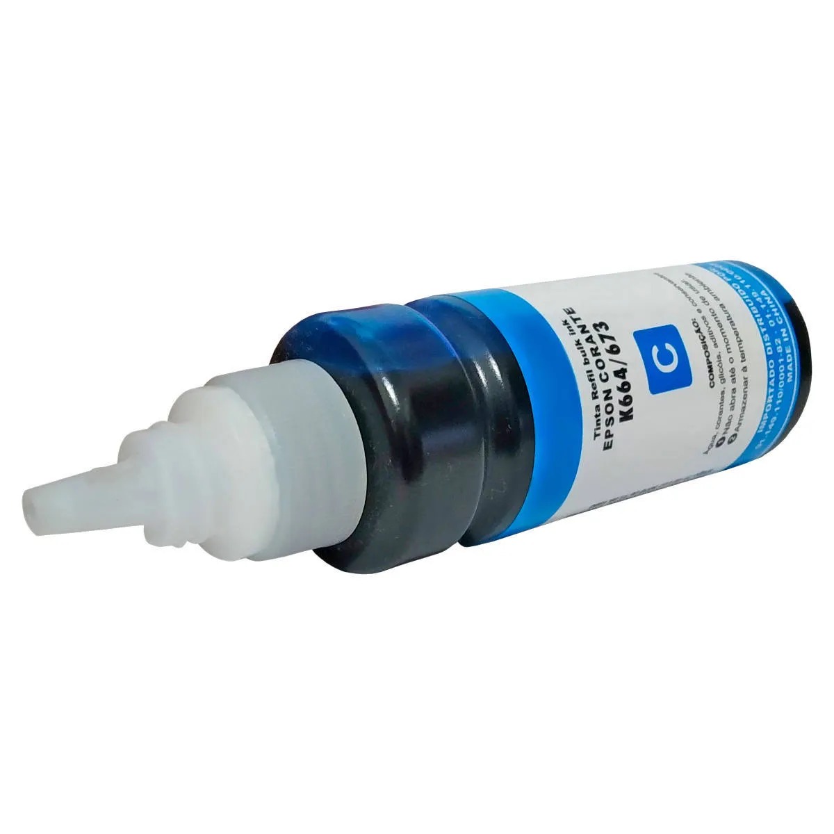 REFIL COMPATIVEL EPSON UNI. 664 / 673 AZUL 70ML