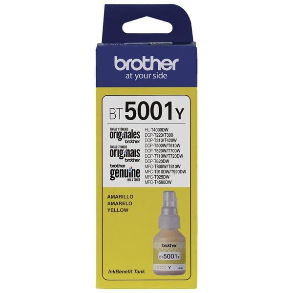 REFIL DE TINTA BROTHER BT5001 ORIGINAL AMARELO 48,8ML