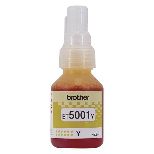REFIL DE TINTA BROTHER BT5001 ORIGINAL AMARELO 48,8ML