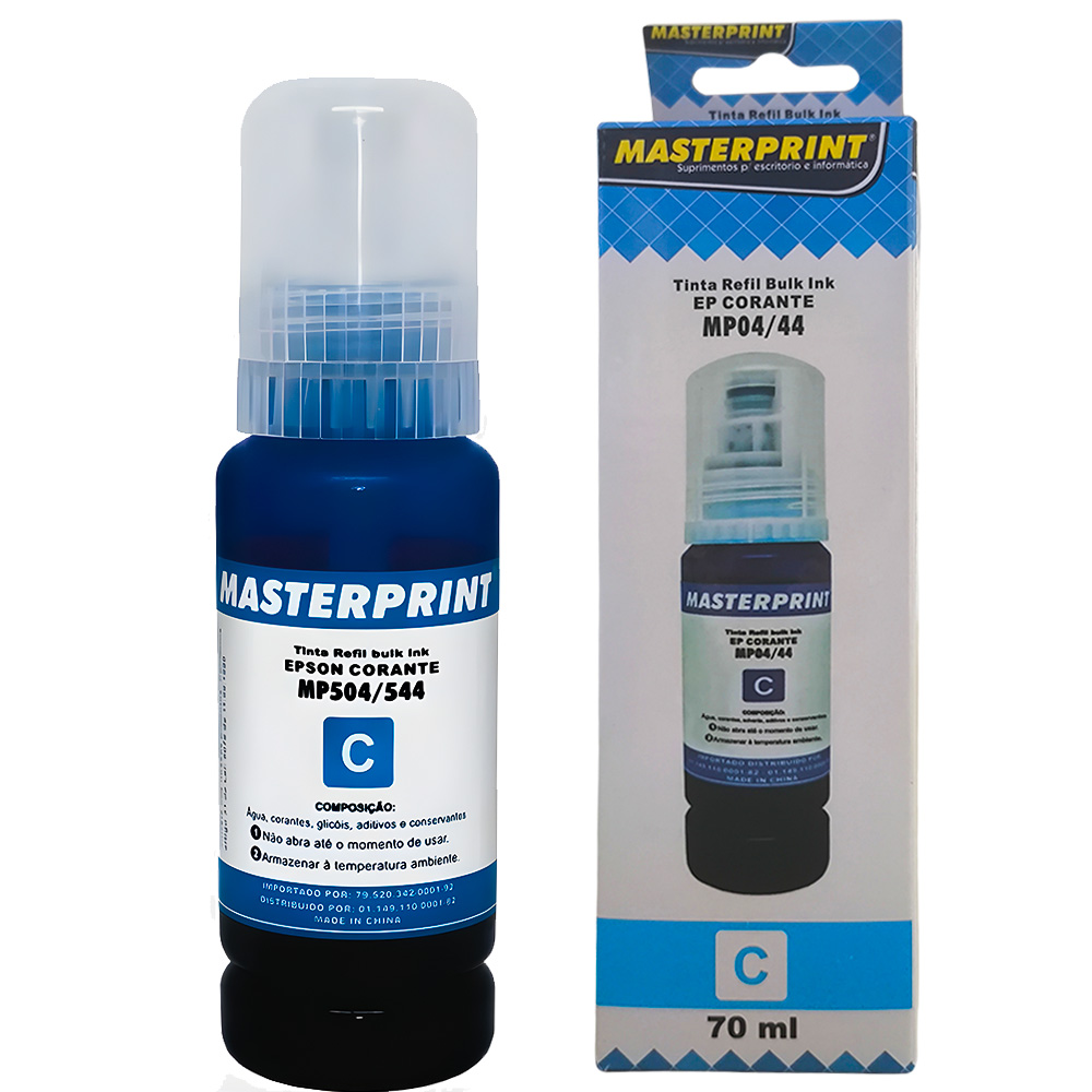 REFIL DE TINTA EPSON 504/544 COMPATIVEL AZUL 70ML