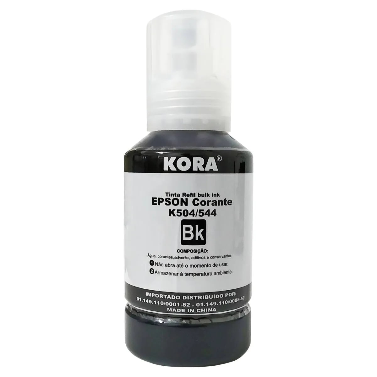 REFIL DE TINTA EPSON 504/544 KORA COMPATIVEL BLACK 127 ML