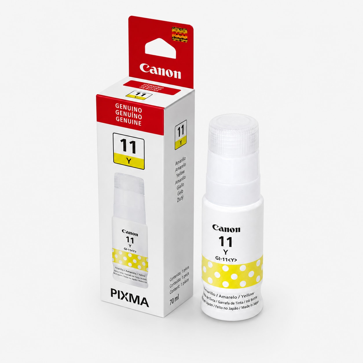 REFIL DE TINTA ORIGINAL CANON GI-11Y AMARELO 70 ML