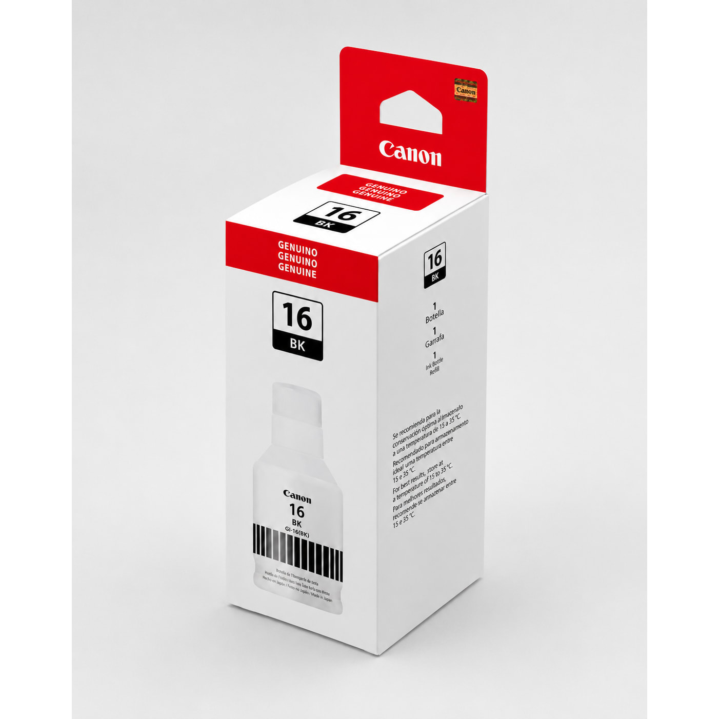 REFIL DE TINTA ORIGINAL CANON GI-16 BK PRETO 170 ML