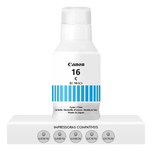REFIL DE TINTA ORIGINAL CANON GI-16 C CIANO 135 ML