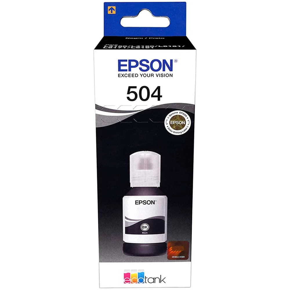 REFIL EPSON T504120 ORIGINAL PRETO 127ML
