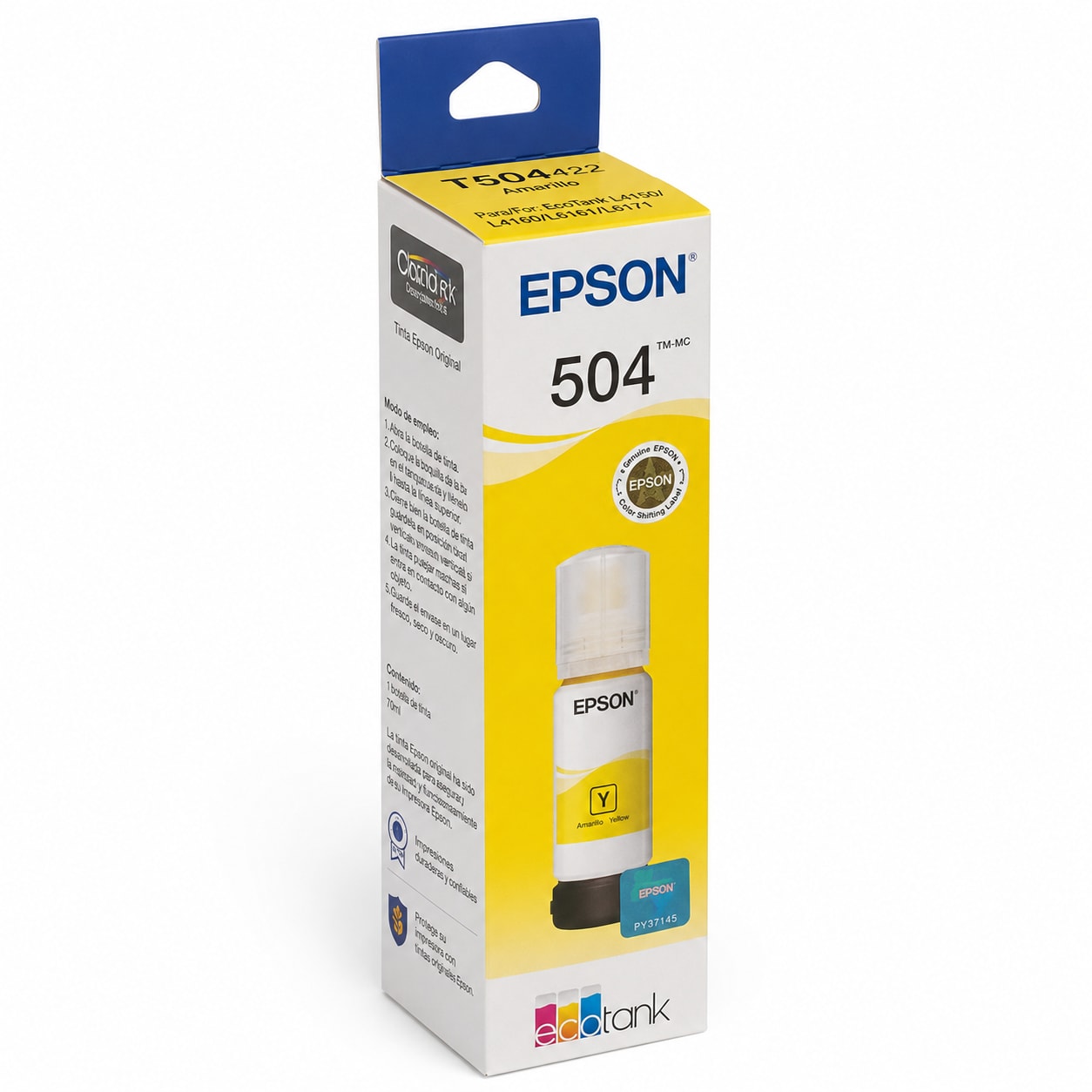 REFIL EPSON T504422 ORIGINAL AMARELO 70ML